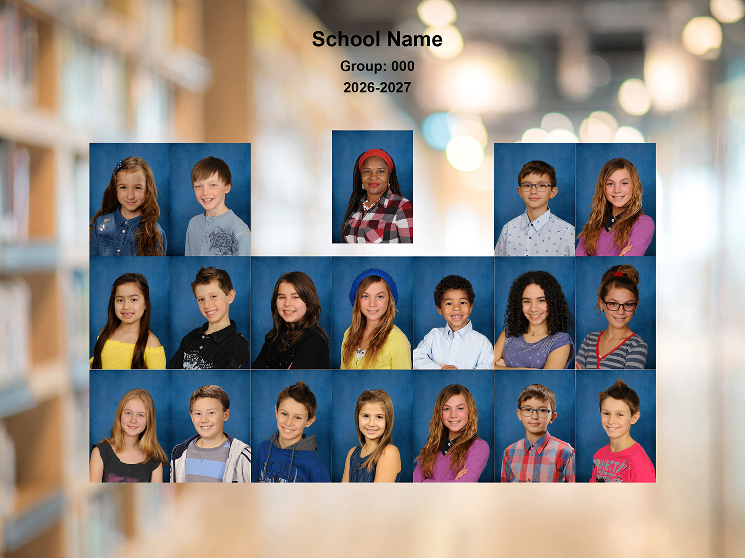 Green Apple Studio Mini Composite School Group Photo